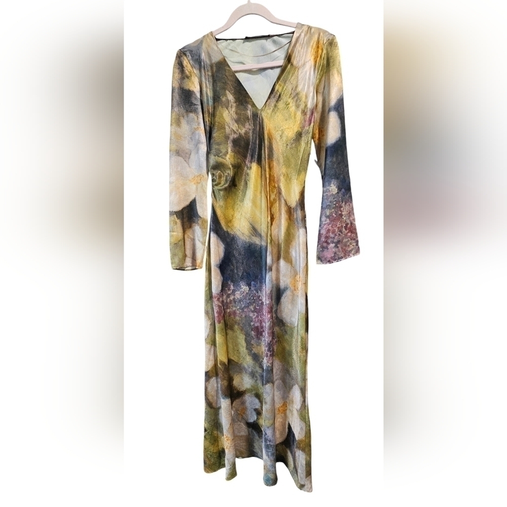 Zara satin floral maxi dress - Picture 2 of 4